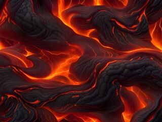 black and red flame lava abstract background