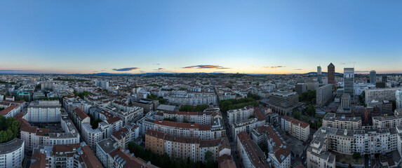 Lyon City Skyline - France