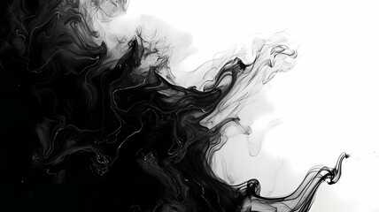 Abstract background featuring digital ink art with fluid designs