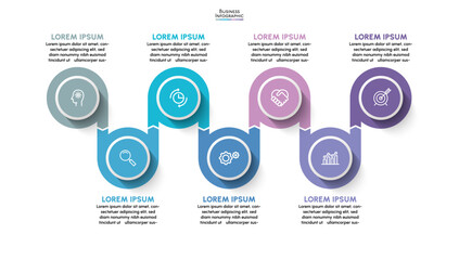 Business data visualization. timeline infographic icons designed for abstract background template