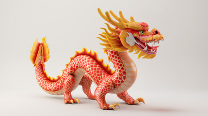 Fototapeta premium chinese dragon character 