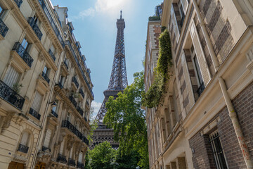 Eiffel Tower Paris France Alleyway