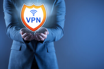 Virtual private network VPN cyber concept