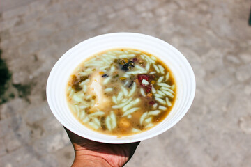 Sruntul porridge or bubur sruntul is one of Indonesia's traditional foods