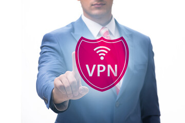 Virtual private network VPN cyber concept