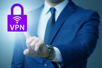 Virtual private network VPN cyber concept