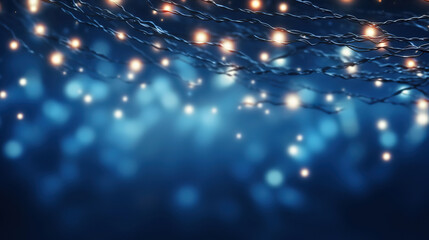 Realistic christmas light background