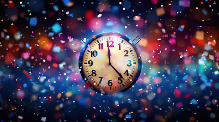 Fototapeta na wymiar New Year Countdown Abstract Background with Sparkles, An abstract background with numbers