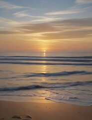 Fototapeta premium sunset on the beach