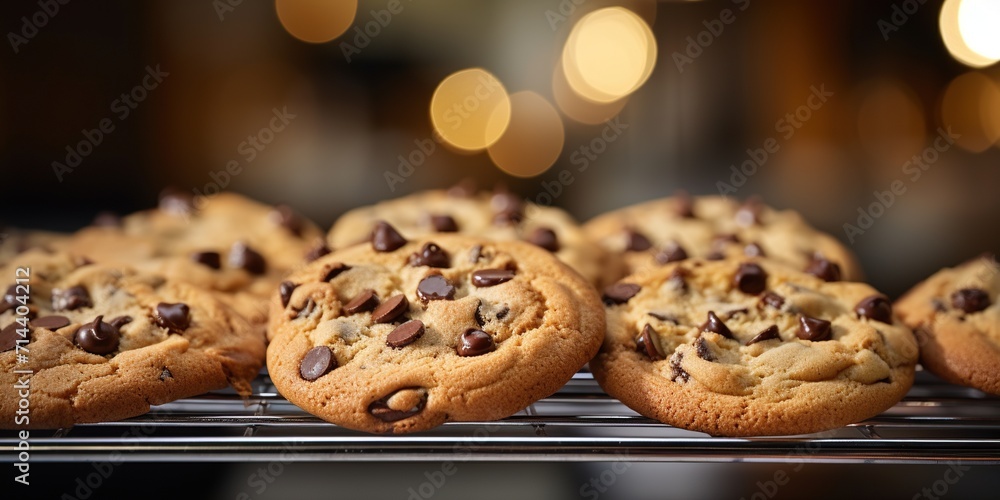 Poster christmas cookies on the table