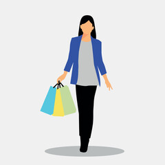 illustration of someone shopping