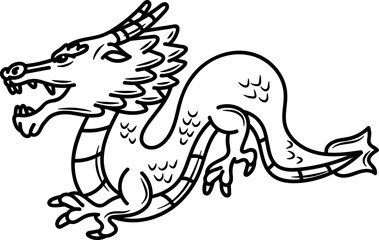 Chinese Dragon Illustration