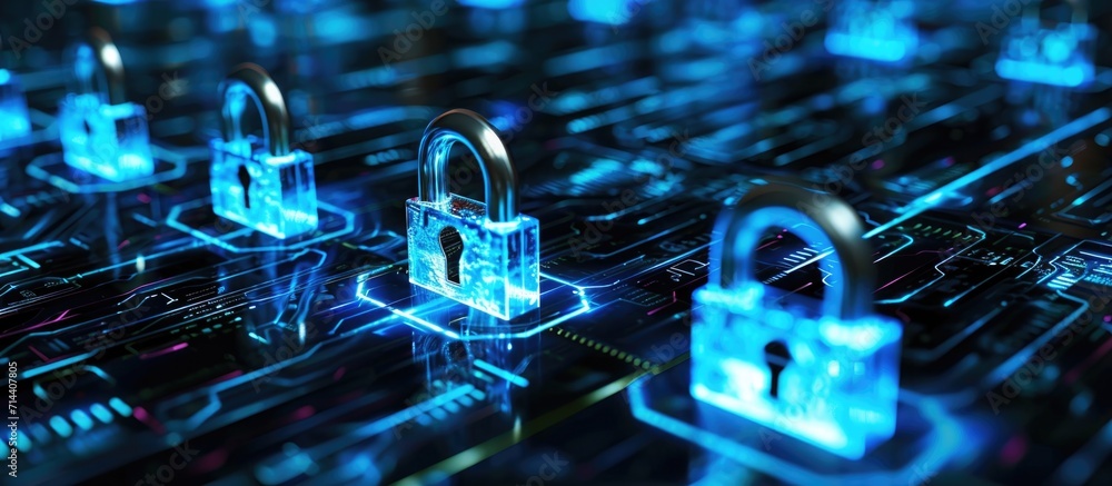 Poster file data transfer security and cyber security training for protecting business data.