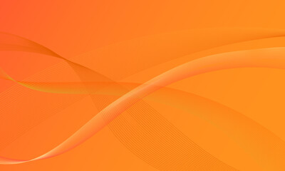 abstract orange business lines wave curves on gradient background