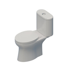 Toilet 3D Design  Element
