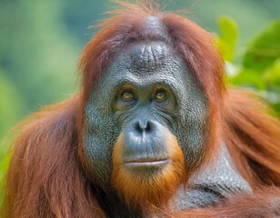 Fototapeta premium Portrait of an Orangutan