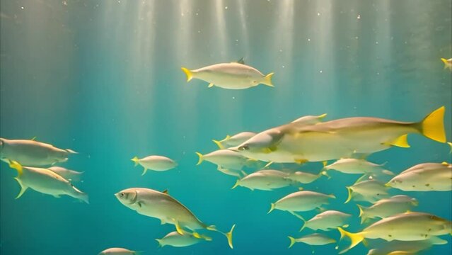 school of fish video footage 2k 60fps