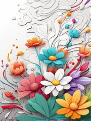 background with flowers