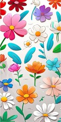 background with flowers