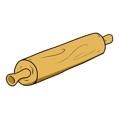 rolling pin illustration vector