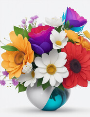 A picture of a very beautiful flower vase Generative AI