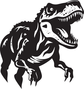 Ferocity Redefined: T-Rex Emblem for a Fearless Image