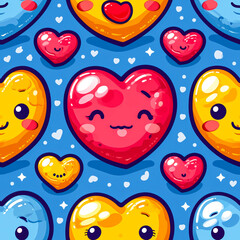 Heart Valentine's Pattern, AI designed