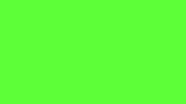 4K motion graphic loading wheel animation. Spinning load icon on chroma key green screen background.