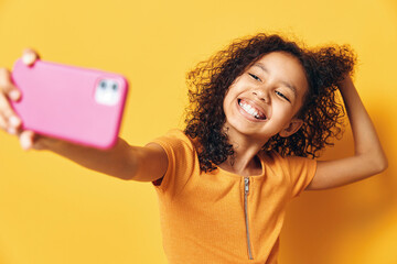 Woman selfie female happy mobile smartphone young photo phone girl woman girl