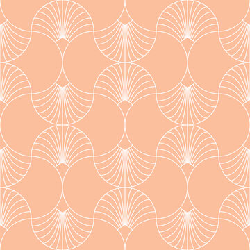 Seamless colorful art deco ogee textile pattern vector