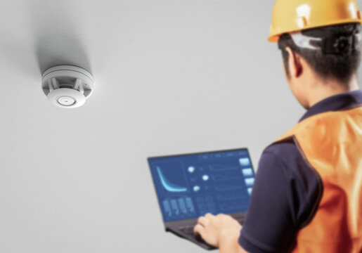 Engineer control or program smoke detector on ceiling