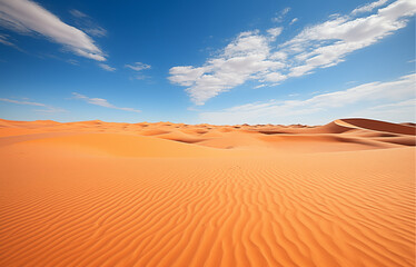 Beautiful Sahara Desert landscape landscape, wallpaper, background, Generative AI 
