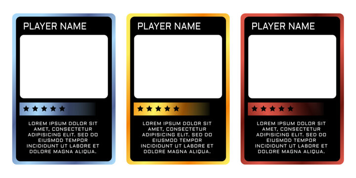 silver and gold edition border or frame player template for game,game card border template
