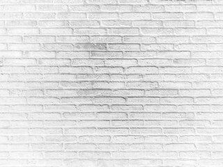 Fototapeta premium White bricks wall for abstract brick background and texture.Old vintage retro style brick wall.