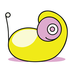 illustration of an snail