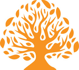 Elegant creative tree design of color