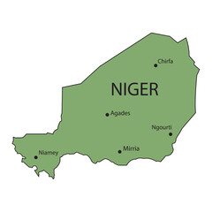 Niger map icon