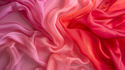 Obraz premium Medium Pink and Red silk background