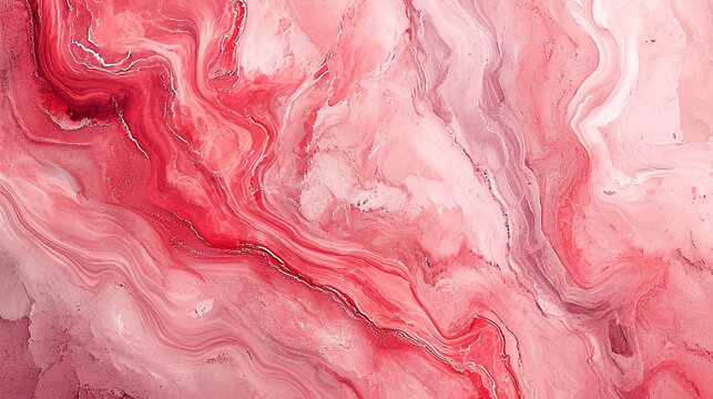 Medium Pink and Red marble background