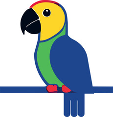 cute parrot, icon