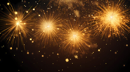 Fototapeta premium Fireworks background for celebration, holiday celebration concept