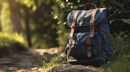 Back to school, Backpack Adventures, Capture a backpack stuffed with school essentials, background image, generative AI - obrazy, fototapety, plakaty