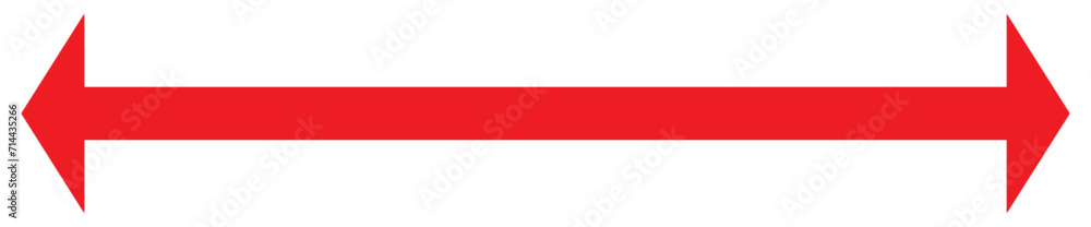 Poster arrow long icon red | arrows | infographic illustration | direction symbol | pointer logo | up sign 
