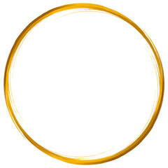 Aesthetic golden circle frame
