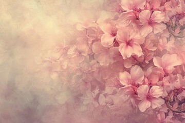 Fototapeta na wymiar Misty Vintage Light Pink Floral Texture Background created with Generative AI Technology