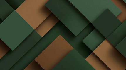 Hunter Green and Medium Brown abstract background vector presentation design. PowerPoint and business background