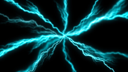 放射状の稲妻イメージ背景
