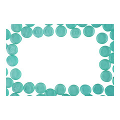 Circle tosca mint hard candy isolated transparent