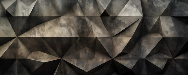 black and white abstract texture with geometrical patterns, ai generated