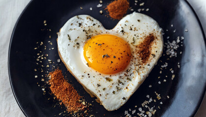 Heart-shaped Egg Background